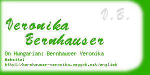 veronika bernhauser business card